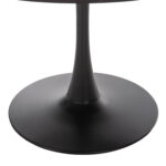 ΤΡΑΠΕΖΙ ΤΡΑΠΕΖΑΡΙΑΣ ROLLO LH10.9422.12 ΣΤΡΟΓΓΥΛΟ BLACK MARBLE Φ120x74Yεκ. - Image 3