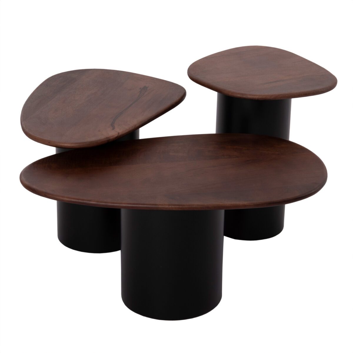 ΤΡΑΠΕΖΙA ΣΑΛΟΝΙΟΥ 3ΤΜΧ PEBBLES LH10.18004 MANGO TOP-ΜΕΤΑΛΛΙΚΕΣ ΜΑΥΡΕΣ ΒΑΣΕΙΣ - Image 4